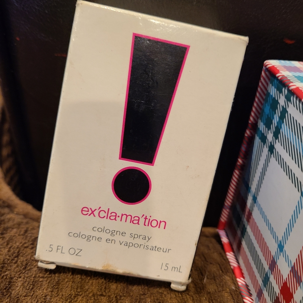 Exclamation Parfume .5 FL. Oz. Brand new in package rare vintage